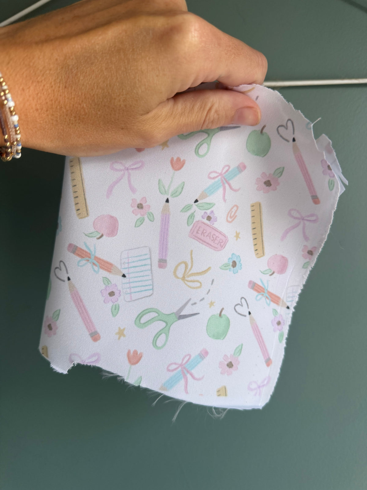 School Bow embroidered short sleeve shirt