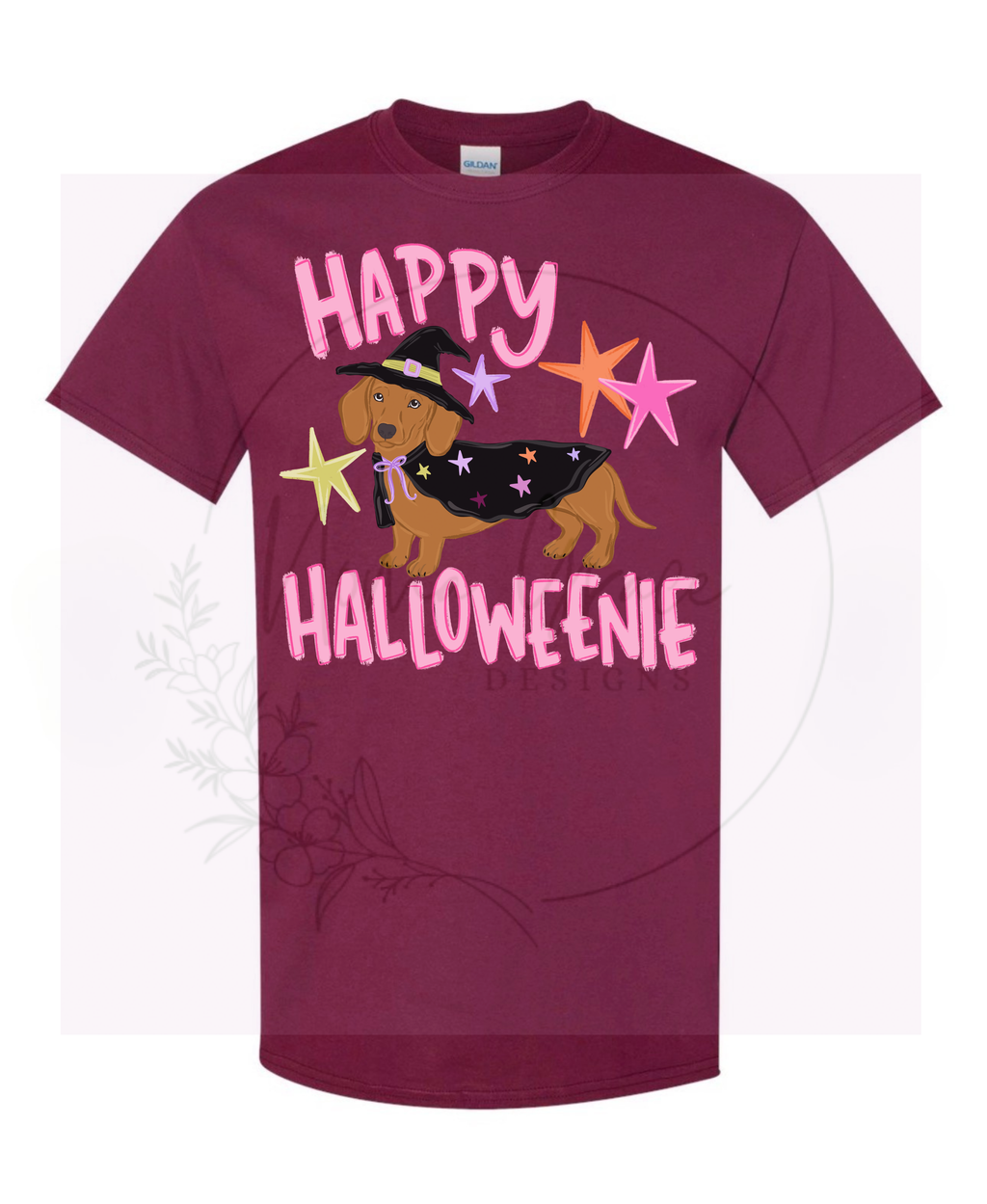 Happy Halloweenie short sleeve tee
