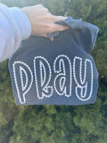 Pray Embroidered Short Sleeve Shirt