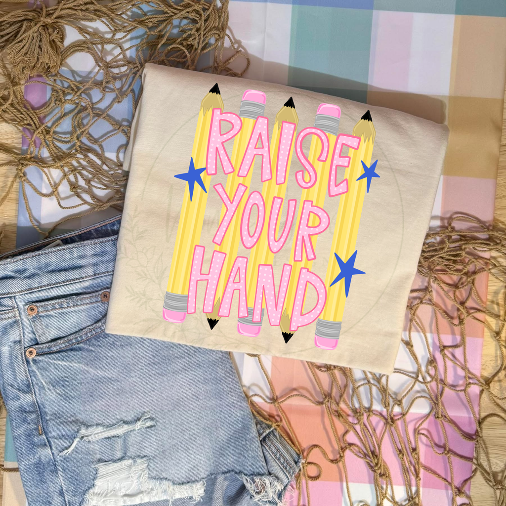 Raise your hand short sleeve tee