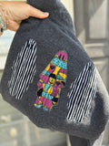 Ghost Embroidered Sweatshirt, The Nightmare Before Christmas inspired fabric