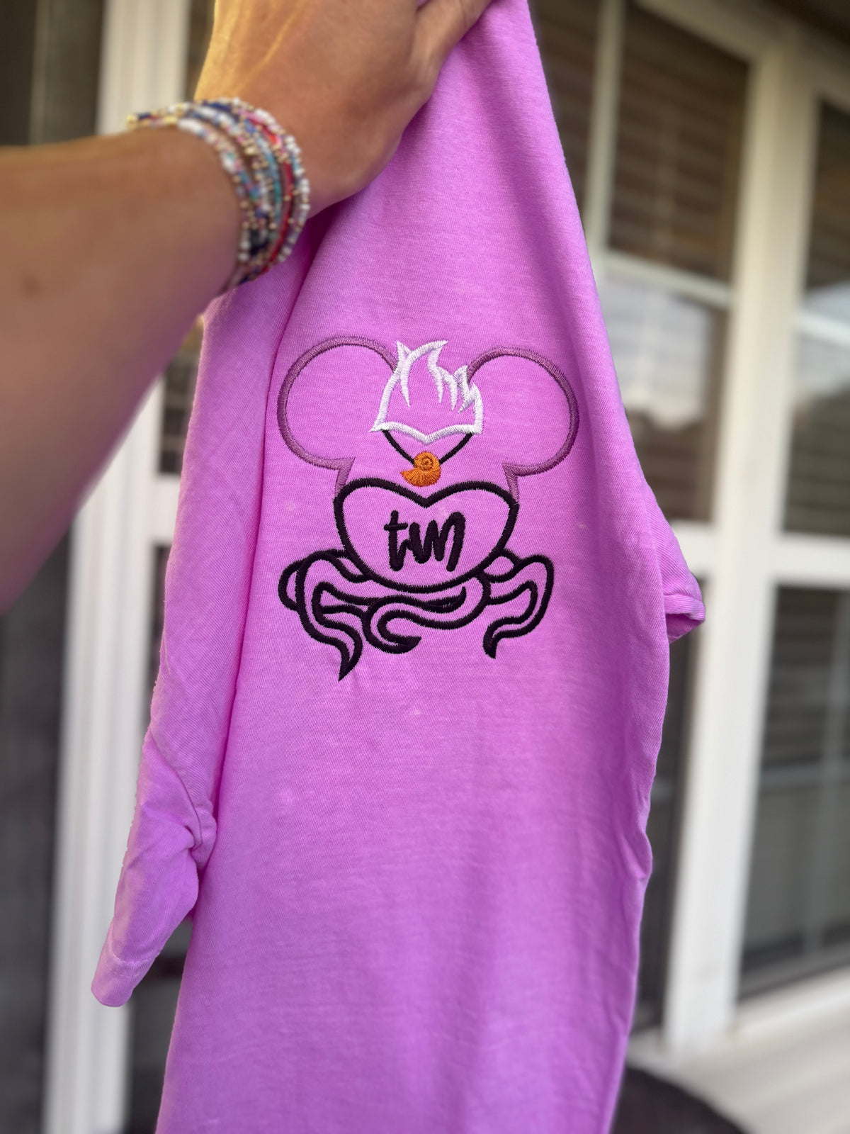 Sea Villain monogram embroidered tee