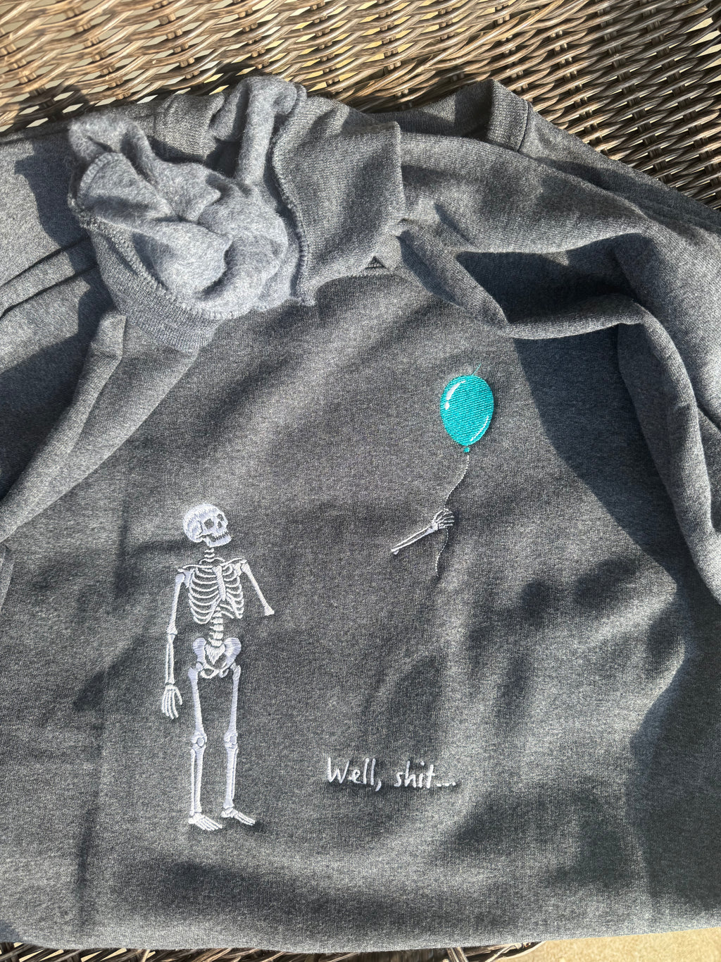 Skeleton funny sweatshirt