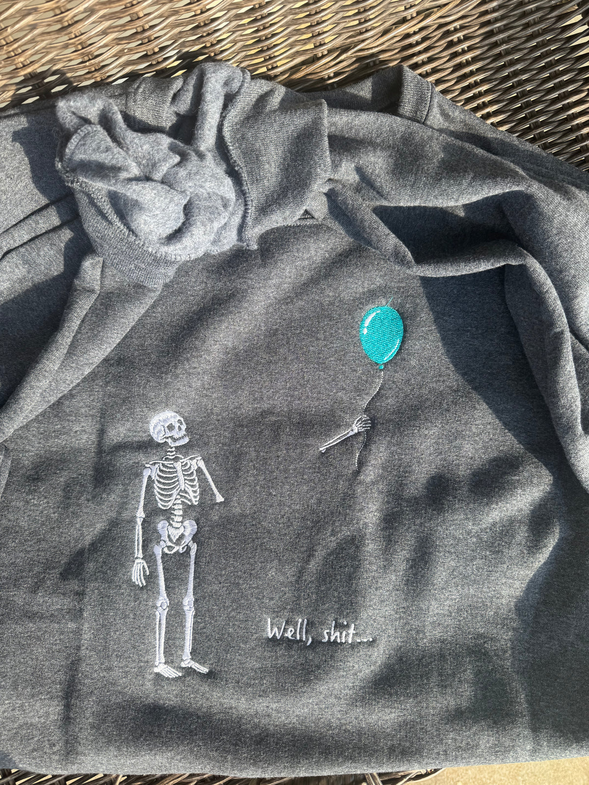 Skeleton funny sweatshirt