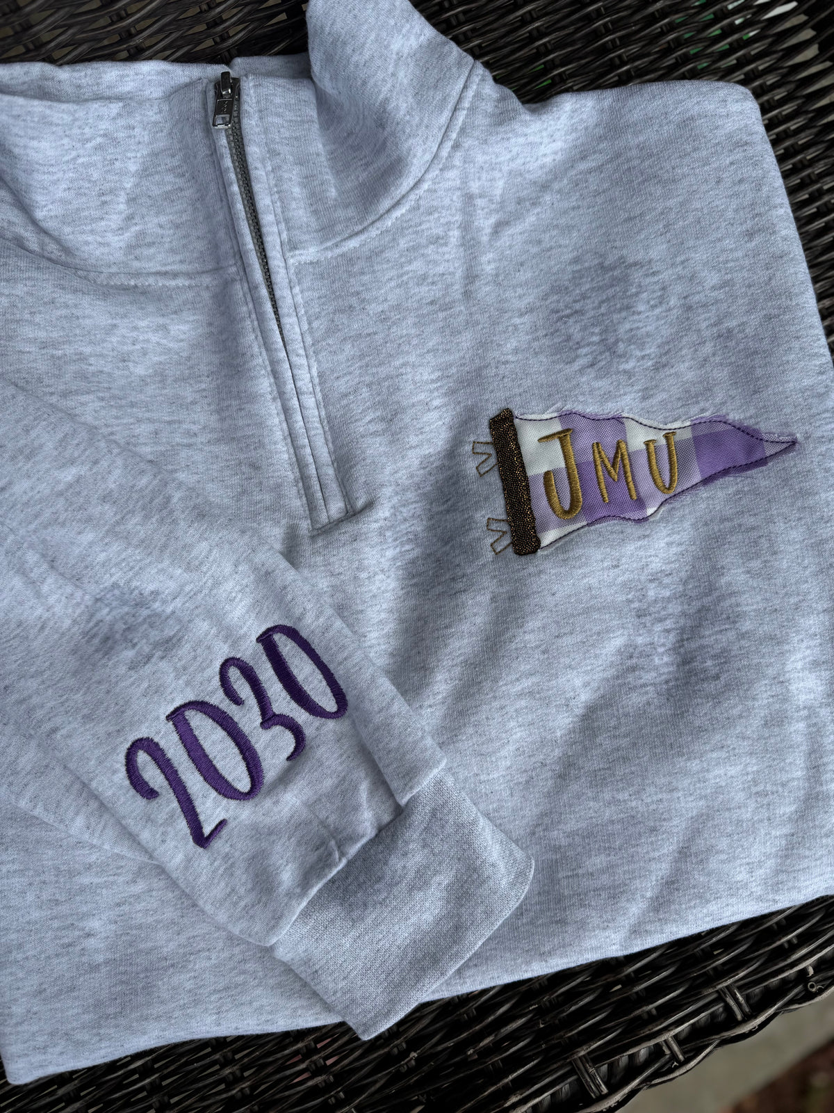 Custom School Embroidered Quarter Zip