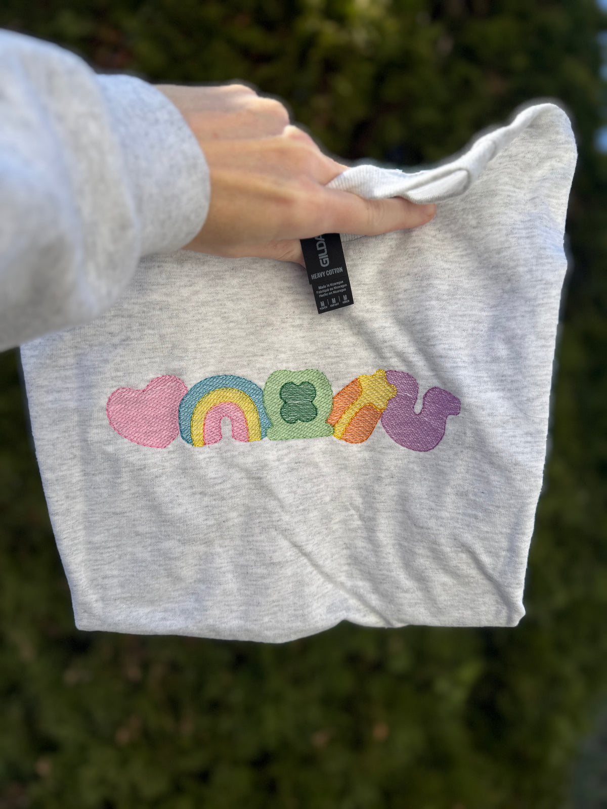 Lucky Charm embroidered short sleeve shirt