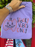 Spooky Vibes Only embroidered short sleeve shirt