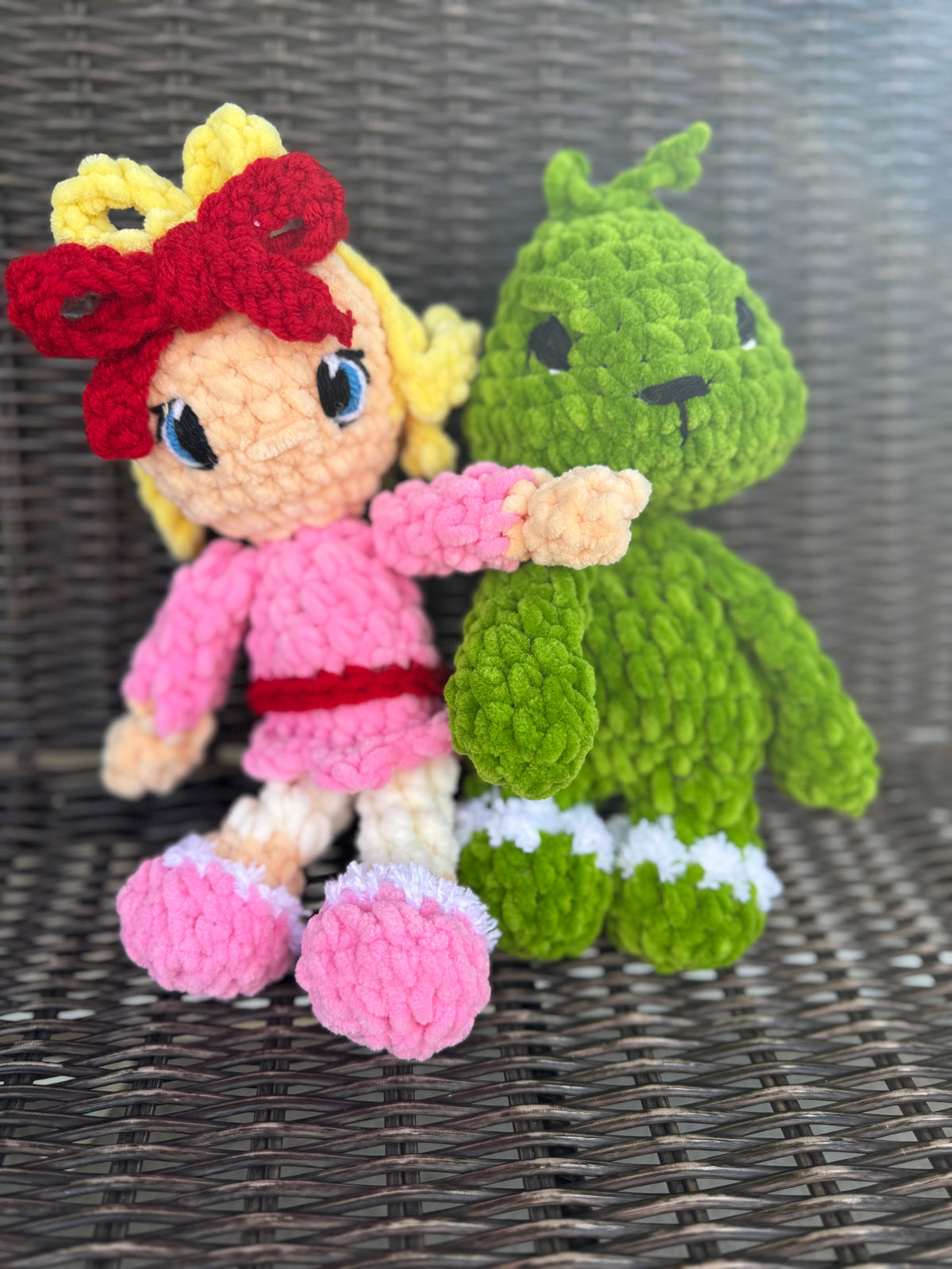 Cindy Lou Inspired Crochet Plush