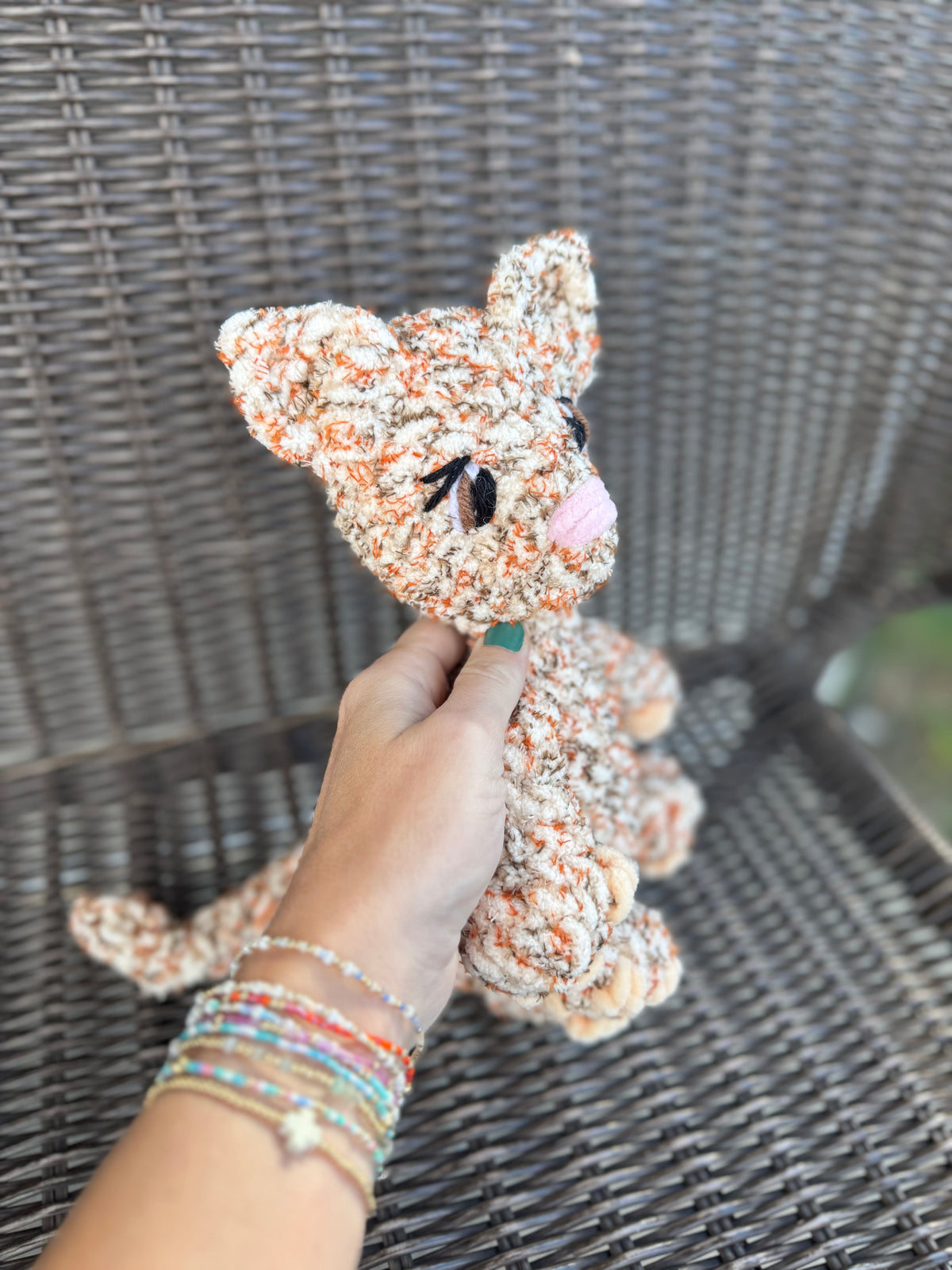 Cat crochet plush