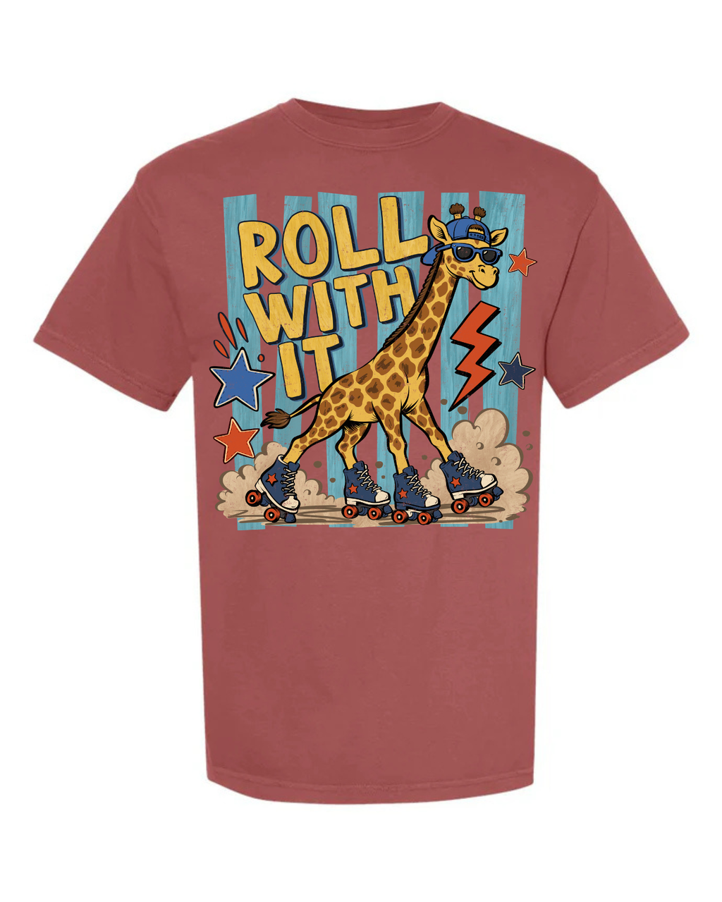 Roll with it short sleeve tee