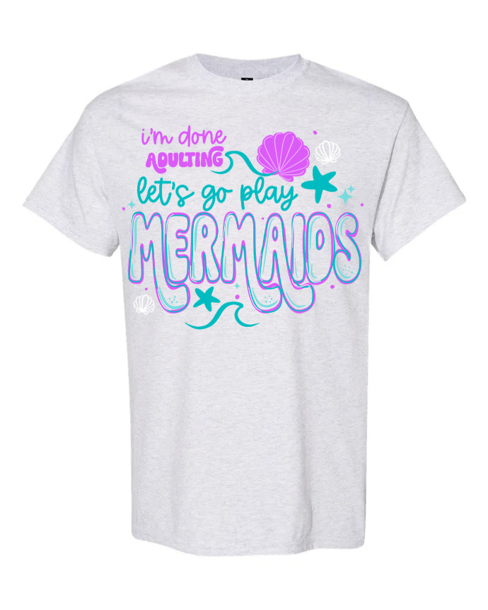 Let’s play mermaids short sleeve shirt