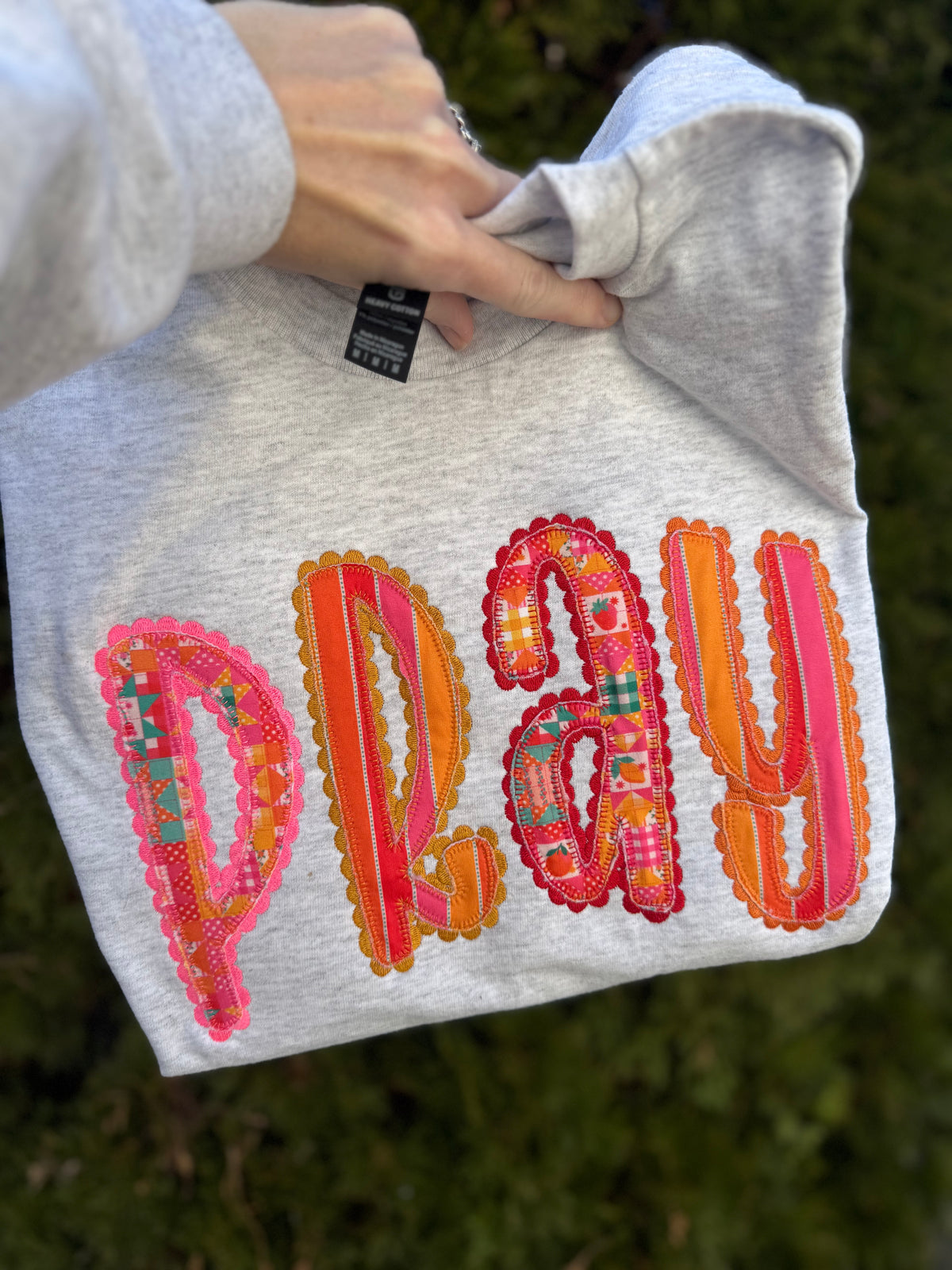 Pray Embroidered Short Sleeve Shirt