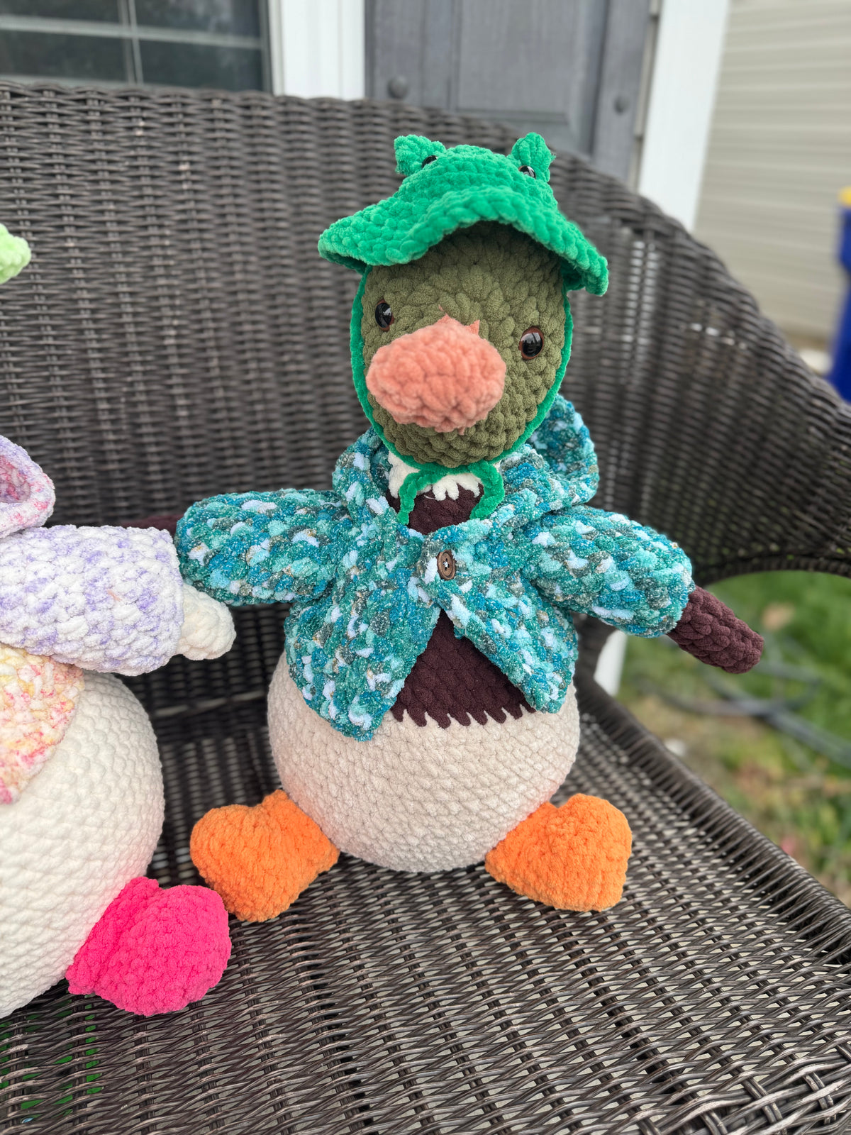 CUSTOM Porch Goose/Duck Crochet Stuffie