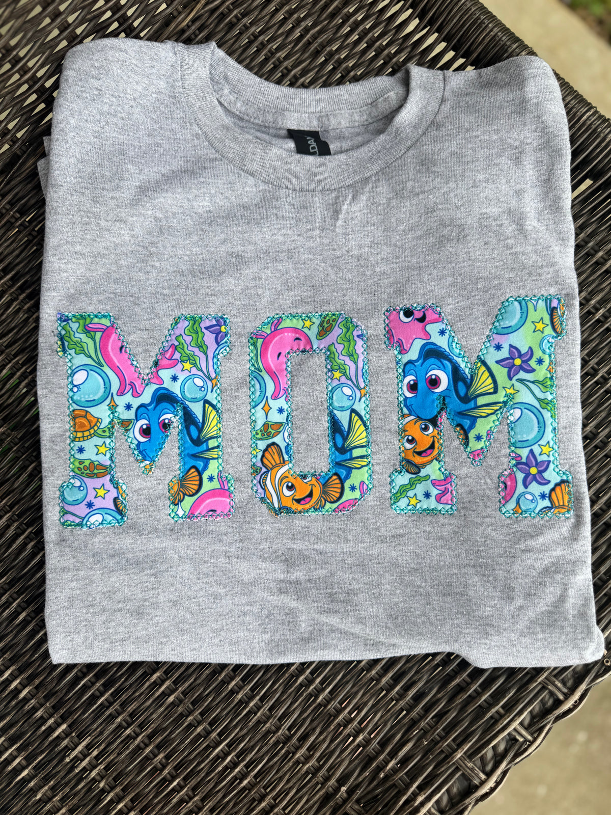 Custom Name Embroidered Appliqué Short Sleeve Shirt