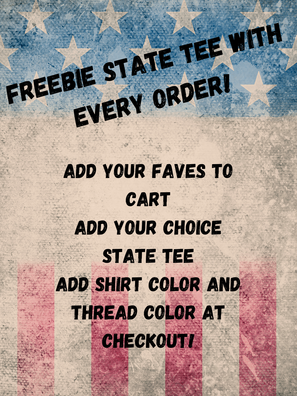 FREEBIE State embroidered short sleeve shirt