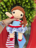 Patriotic Doll crochet plush