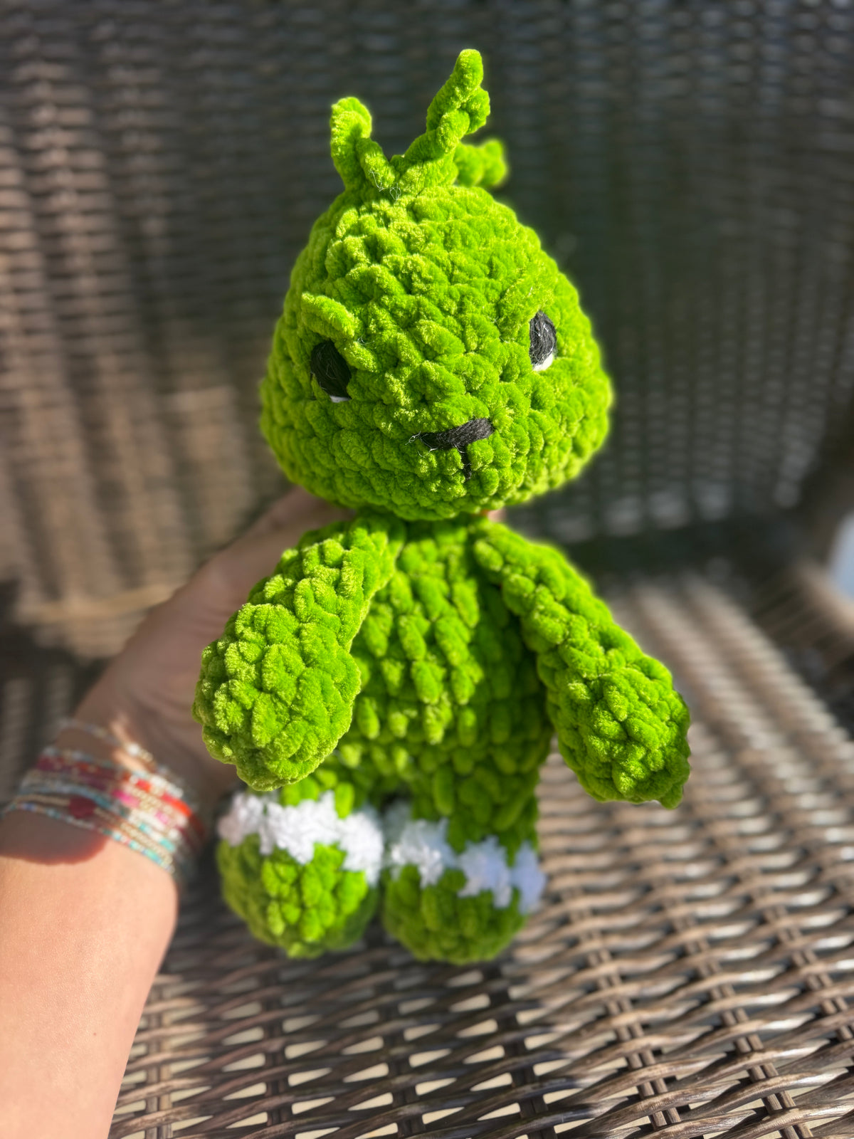Green Guy Inspired Crochet Plush, Grinch