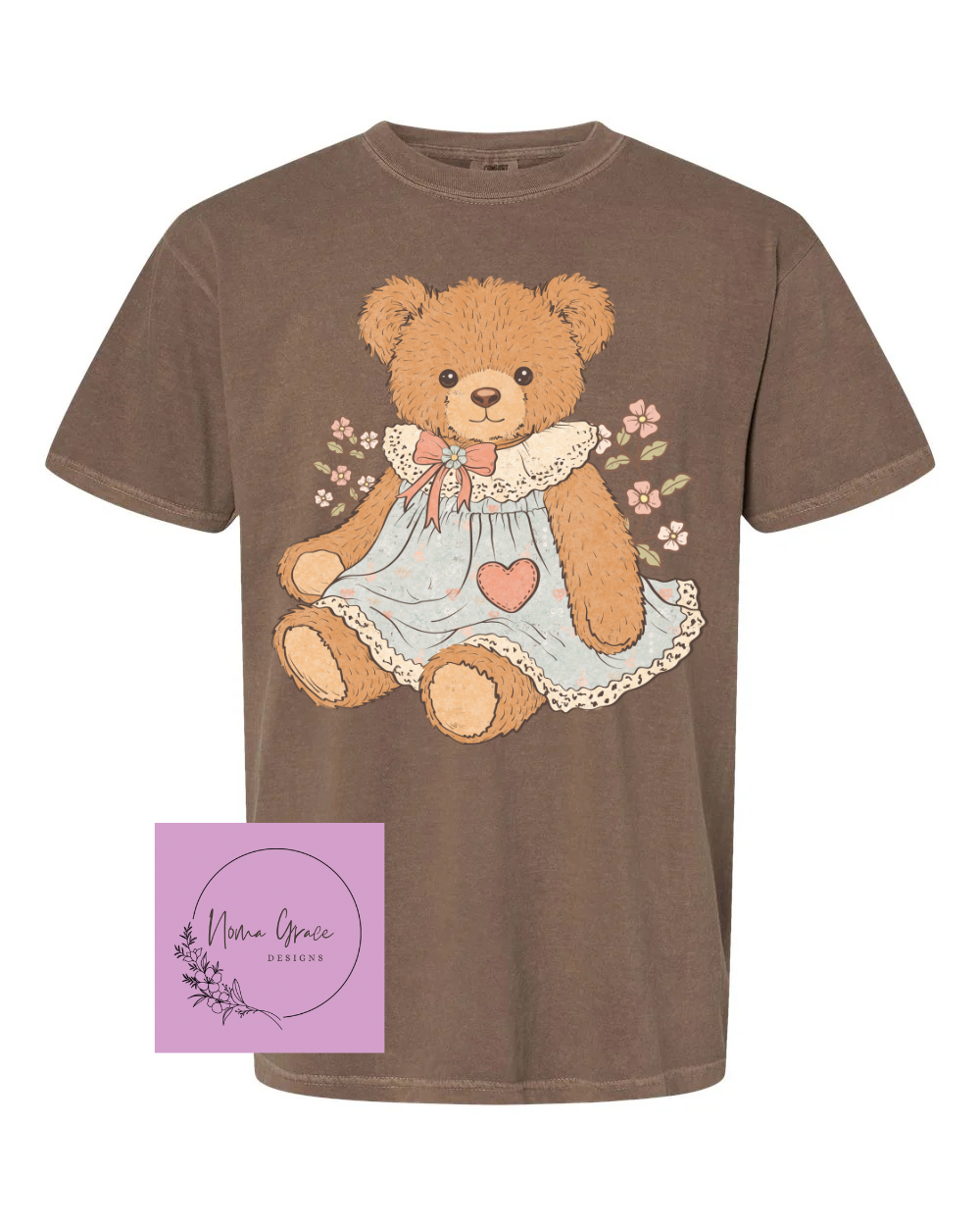 Vintage Style Bear Short Sleeve Shirt