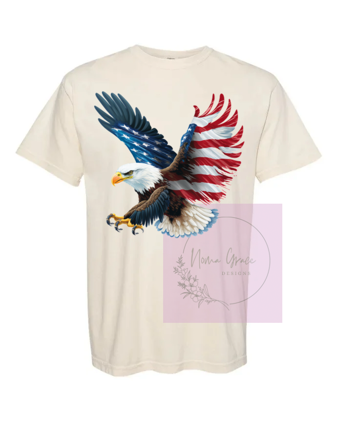 Patriotic eagle short sleeve shirt