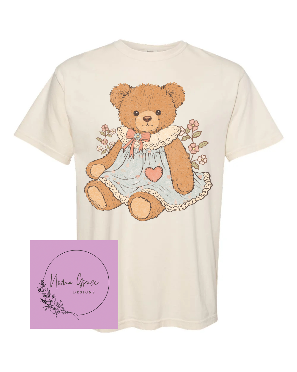 Vintage Style Bear Short Sleeve Shirt