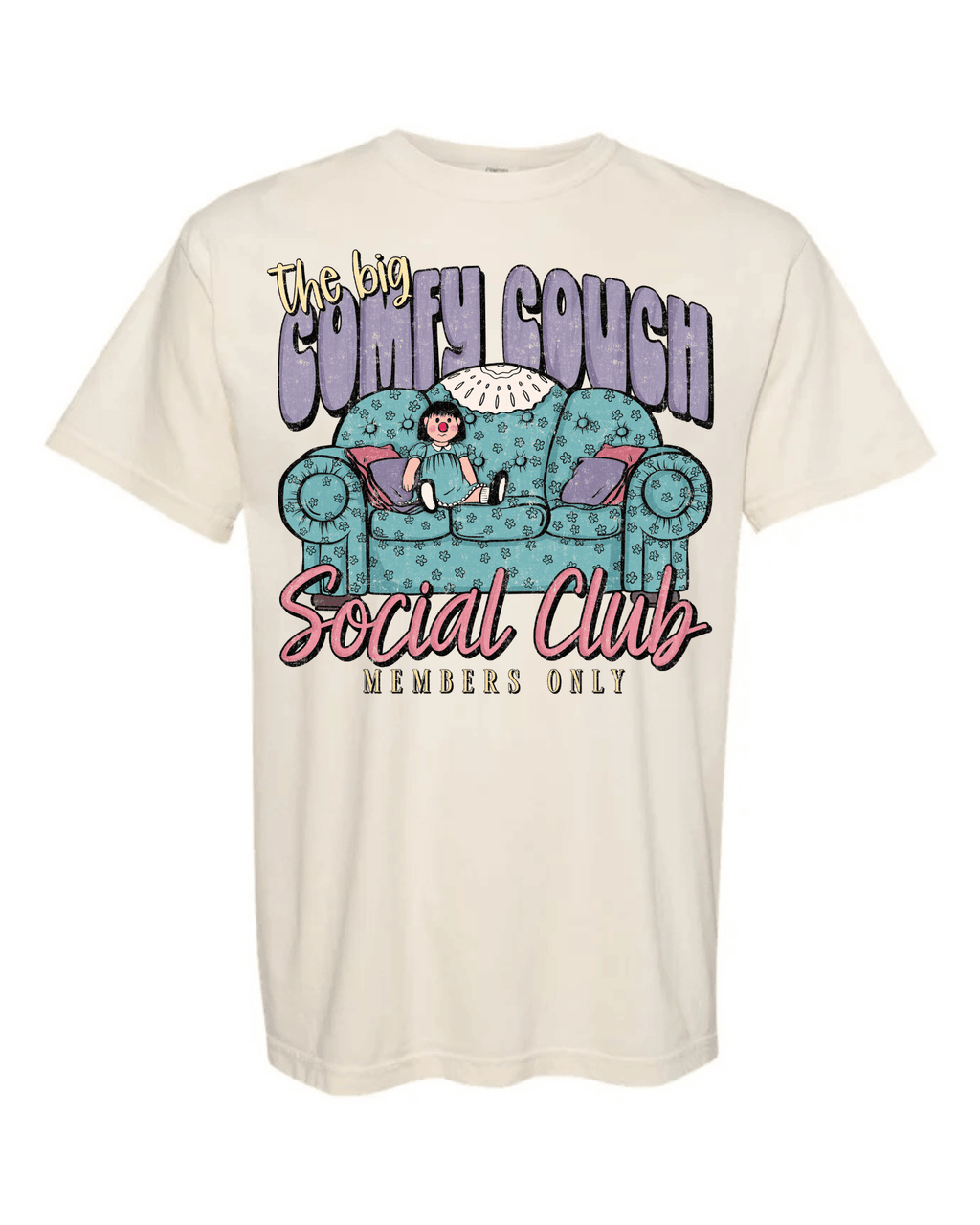 Comfy couch short sleeve tee
