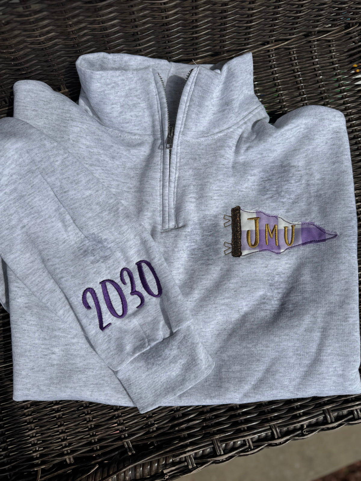 Custom School Embroidered Quarter Zip