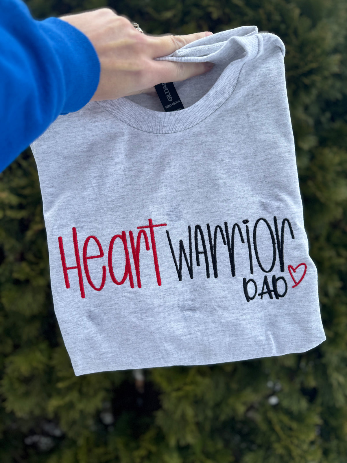 Heart Warrior Dad short sleeve shirt