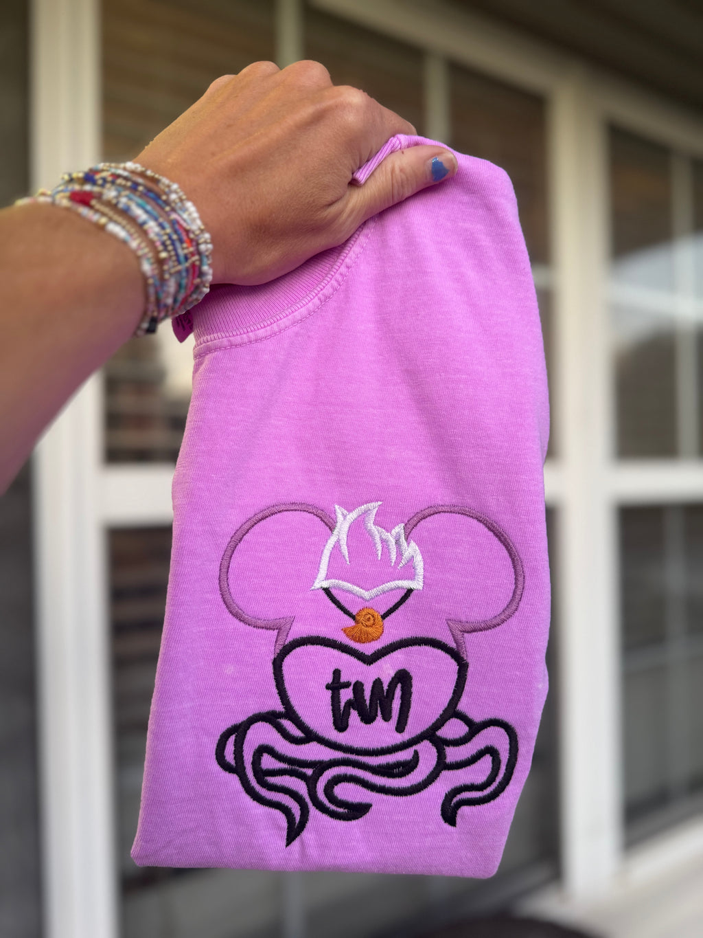 Sea Villain monogram embroidered tee