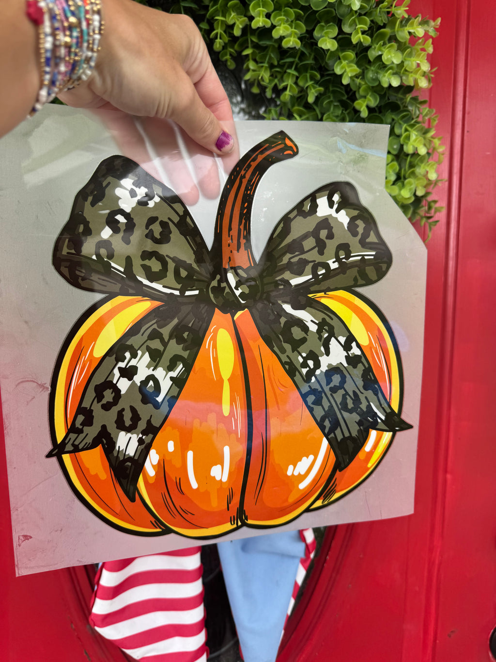 Leopard Pumpkin Short sleeve shirt