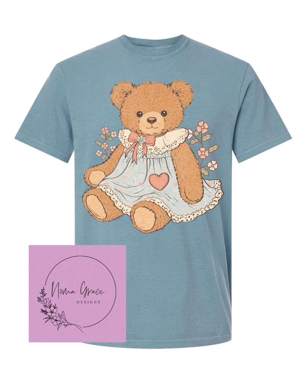 Vintage Style Bear Short Sleeve Shirt