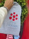 Apple embroidered short sleeve shirt