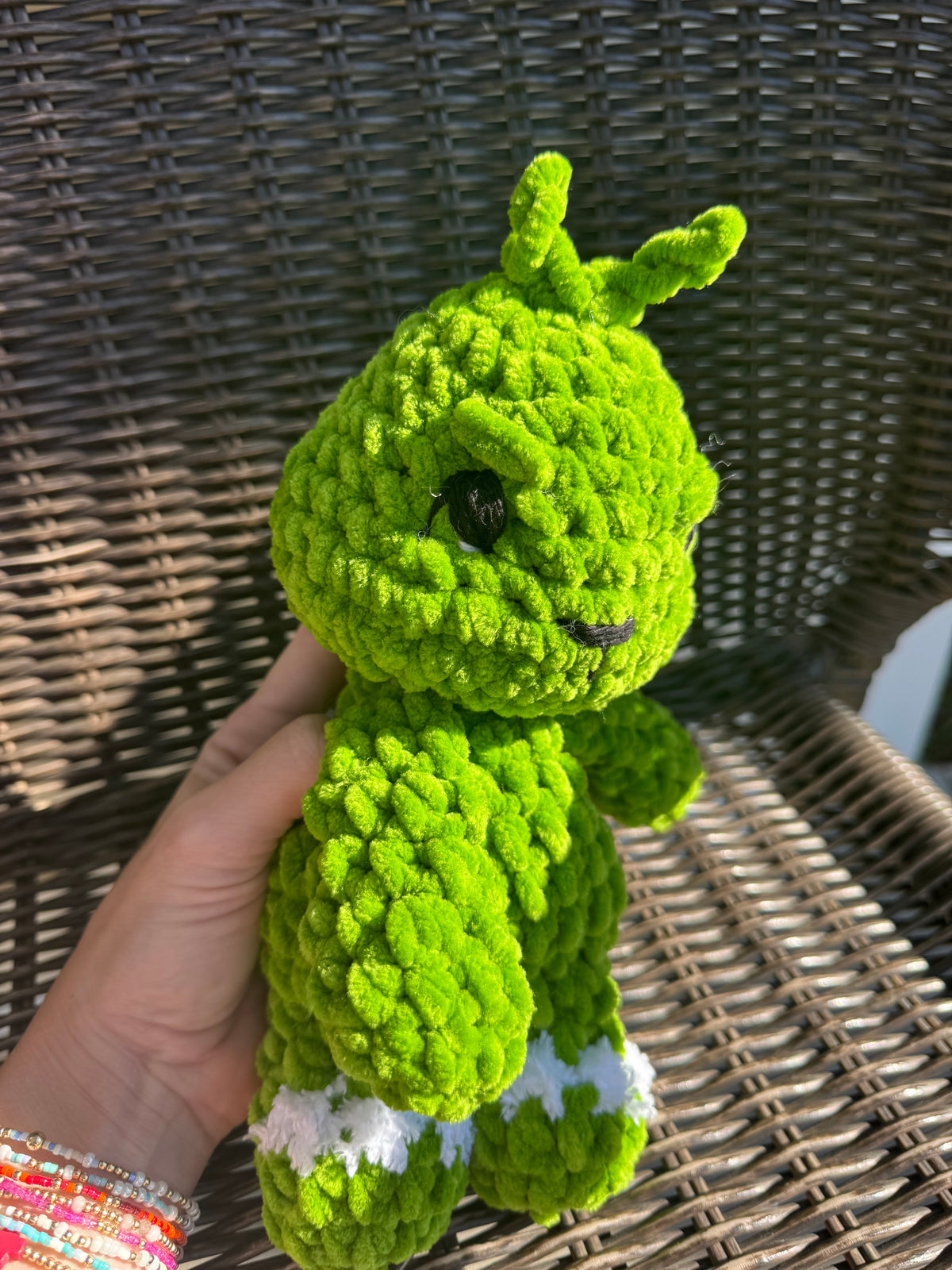 Green Guy Inspired Crochet Plush, Grinch