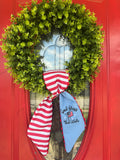 Handmade Patriotic Wreath Sash