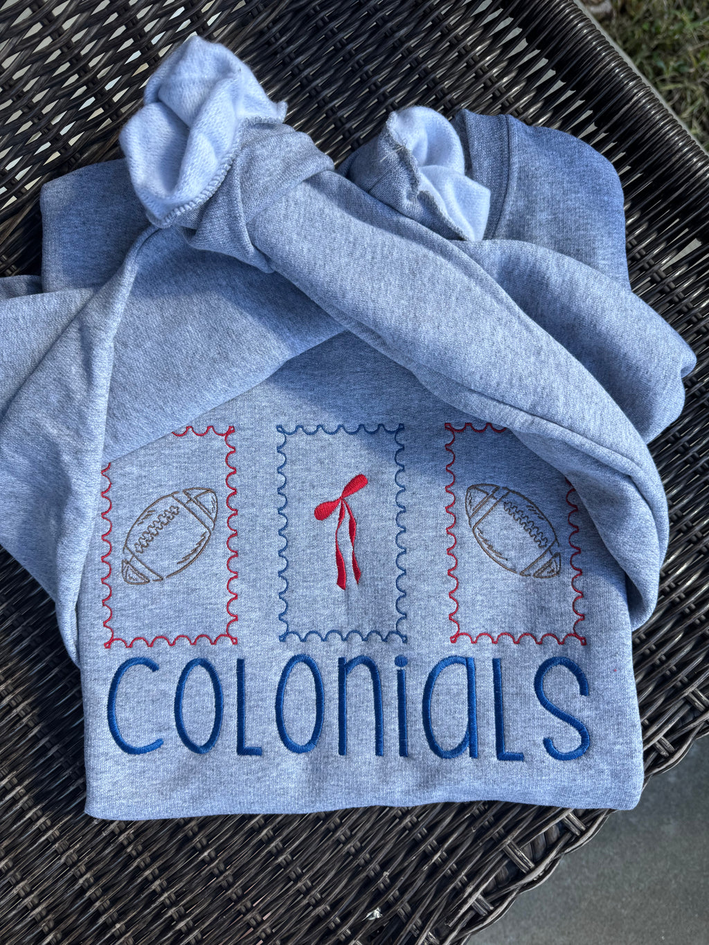Football Embroidered Sweatshirt, Your Team