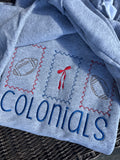 Football Embroidered Sweatshirt, Your Team
