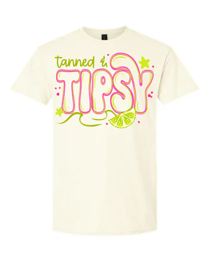 Tanned and Tipsy short sleeve shirt