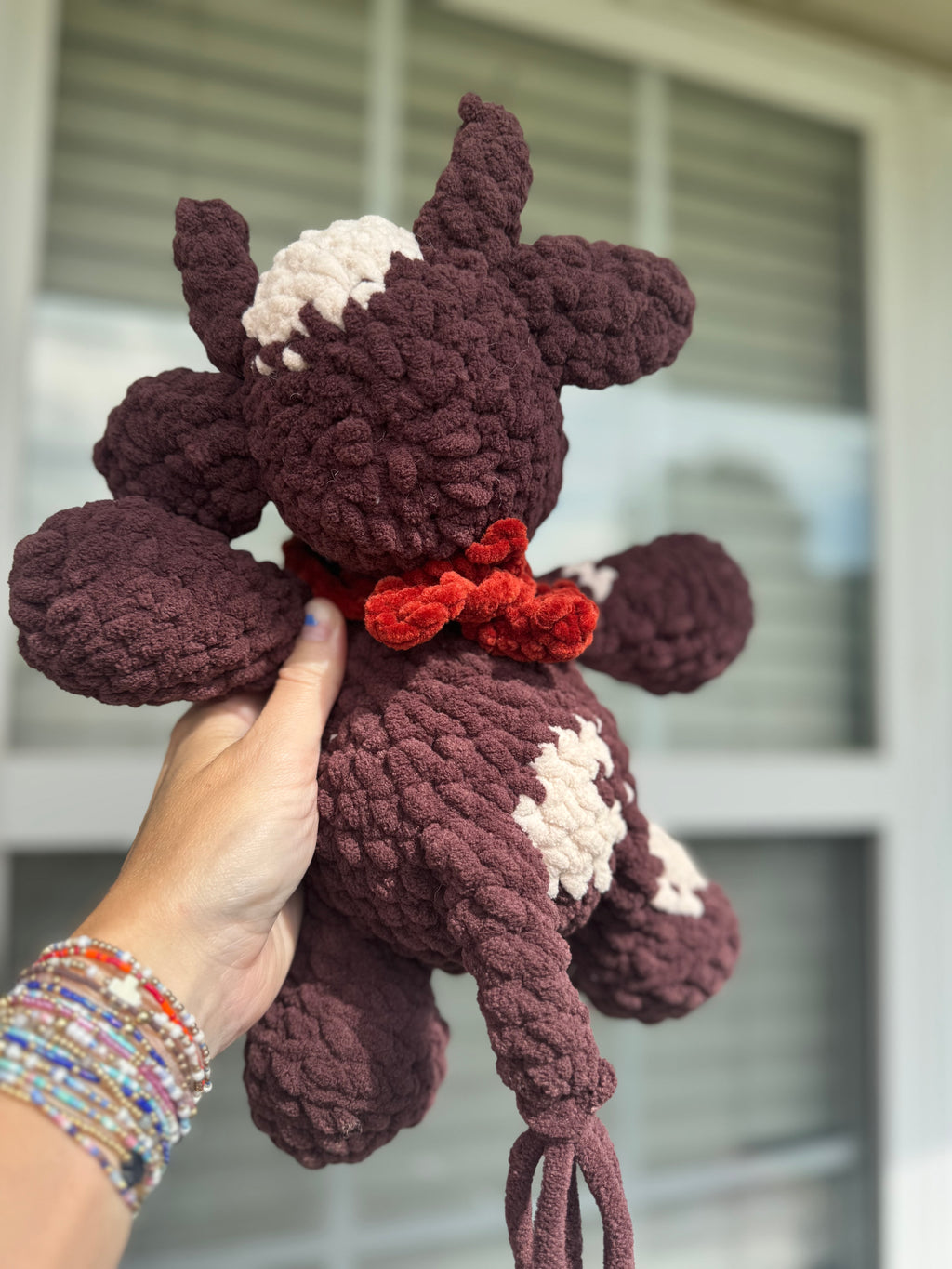 Cow crochet plush