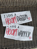 Heart Warrior, I love a heart Warrior short sleeve shirt
