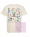 Bluey mom short sleeve shirt