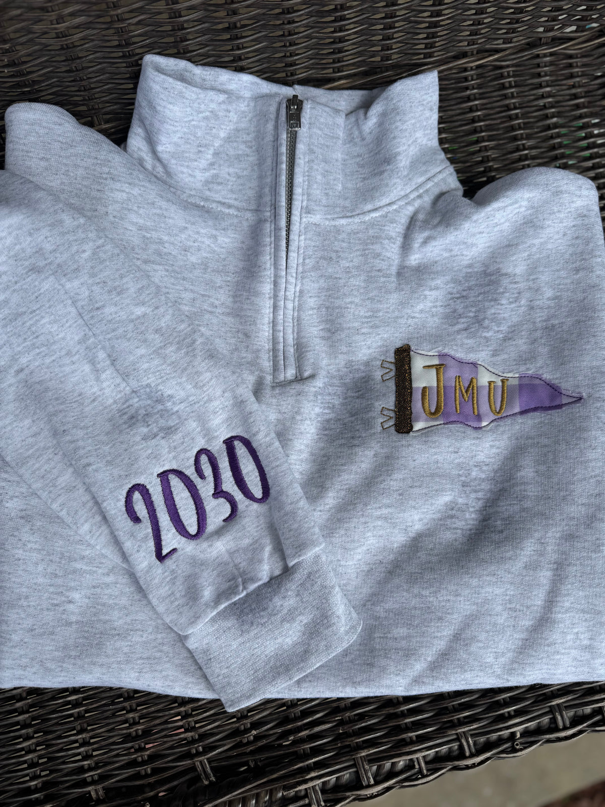 Custom School Embroidered Quarter Zip