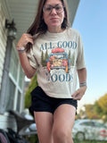 All good in the woods vintage cropped tee