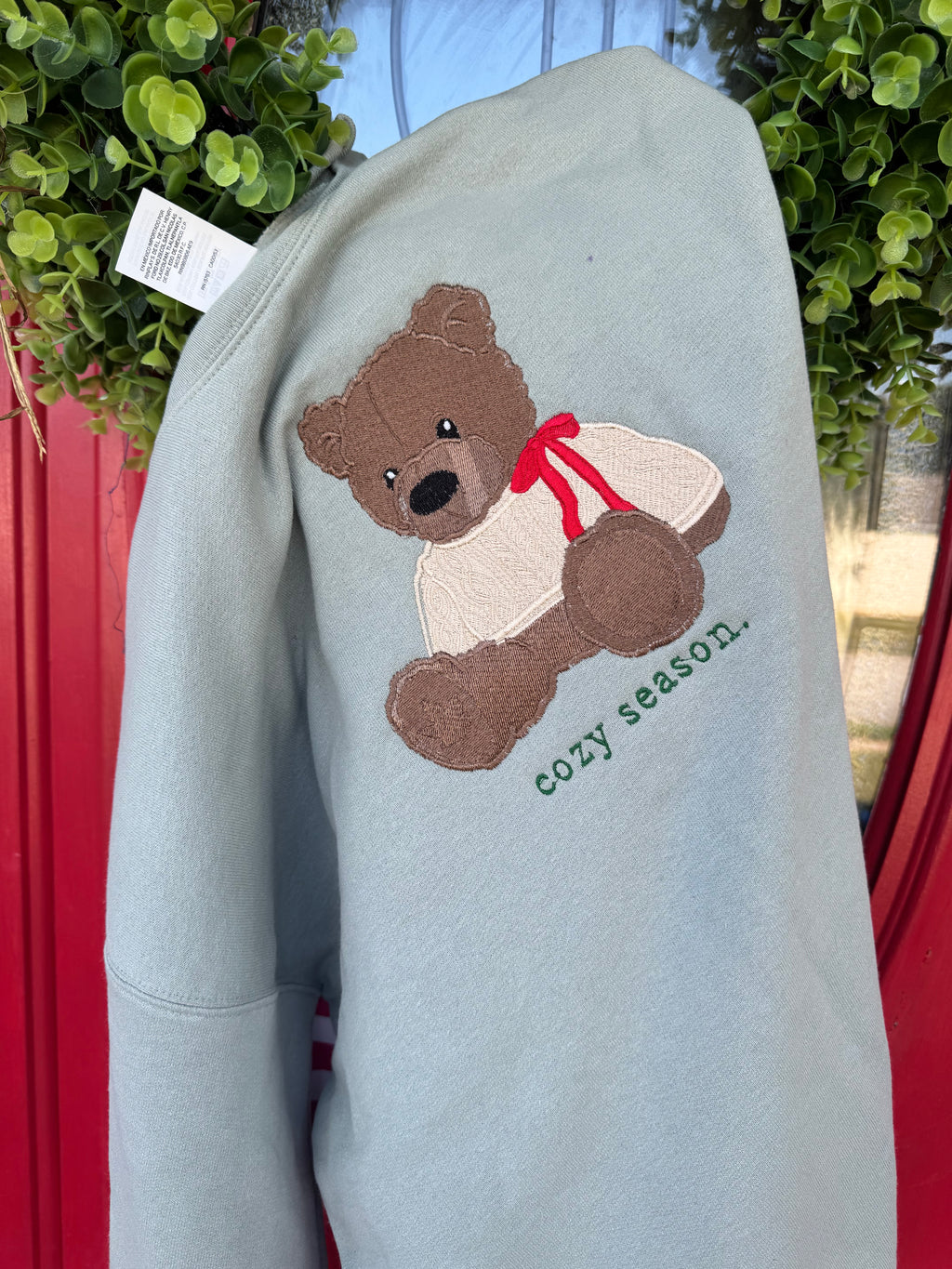 Cozy season embroidered sweatshirt