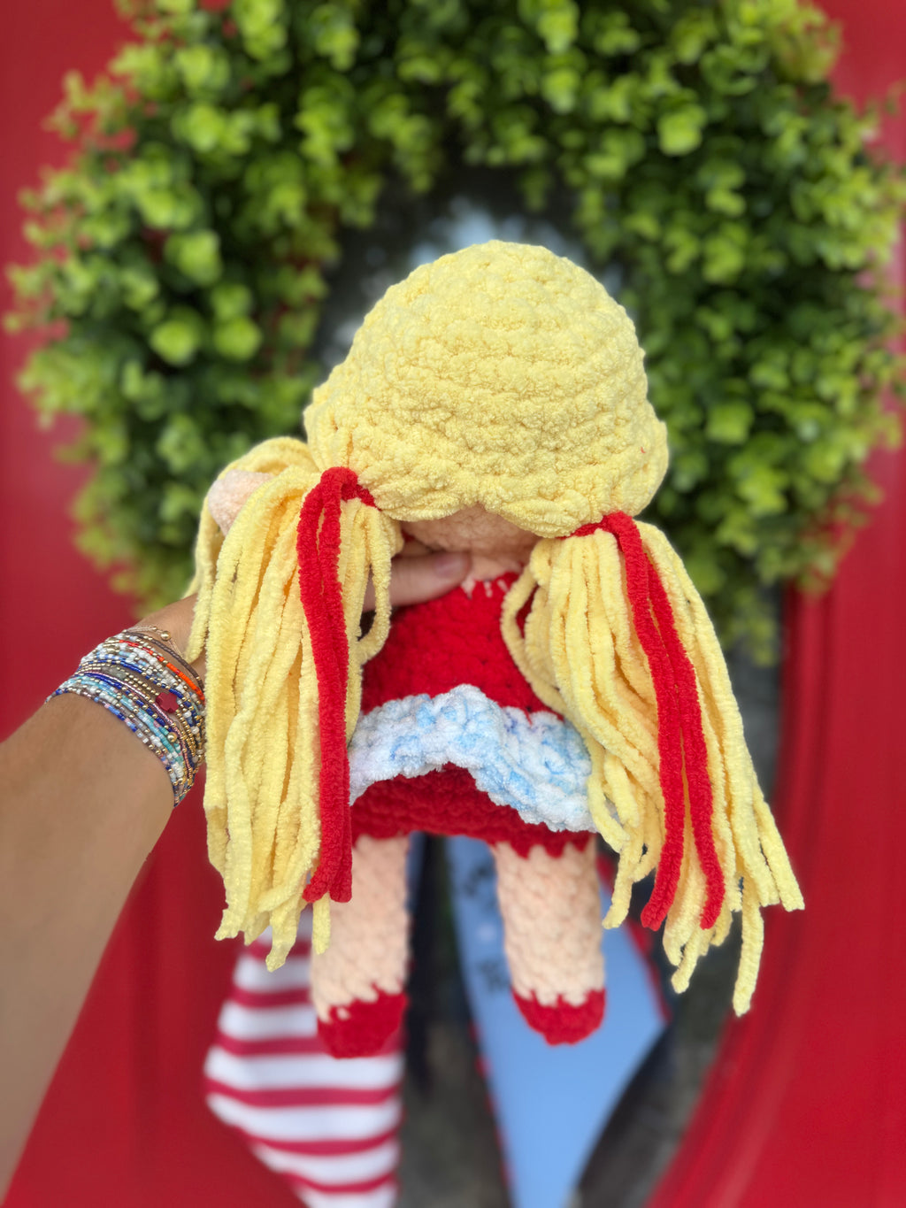 Patriotic Doll crochet plush