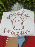 Spooky Season embroidered short sleeve shirt
