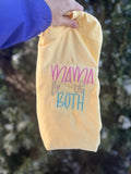 Mama of both embroidered short sleeve shirt