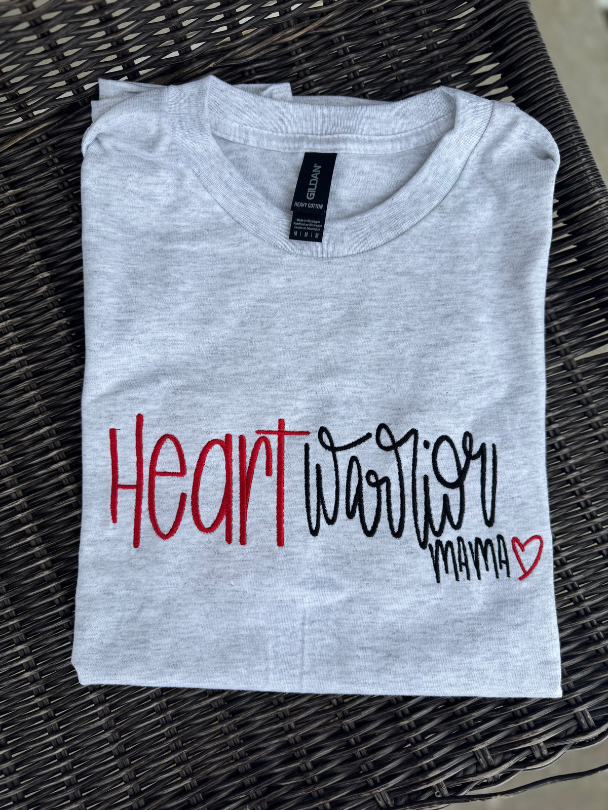 Heart Warrior Mama short sleeve shirt