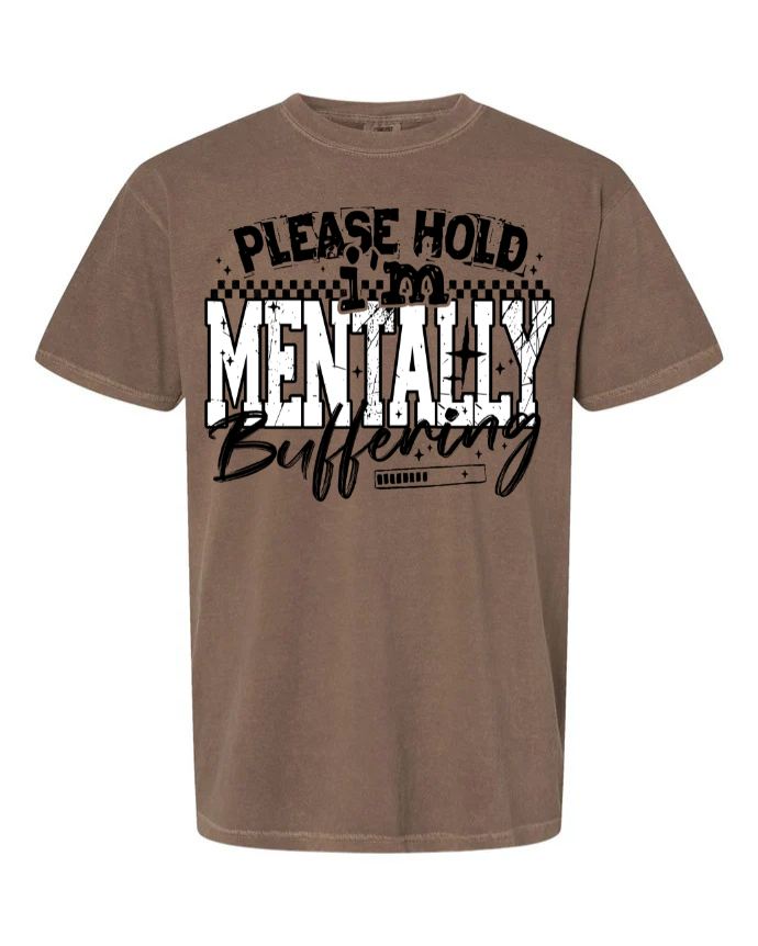 Mentally Buffering short sleeve tee