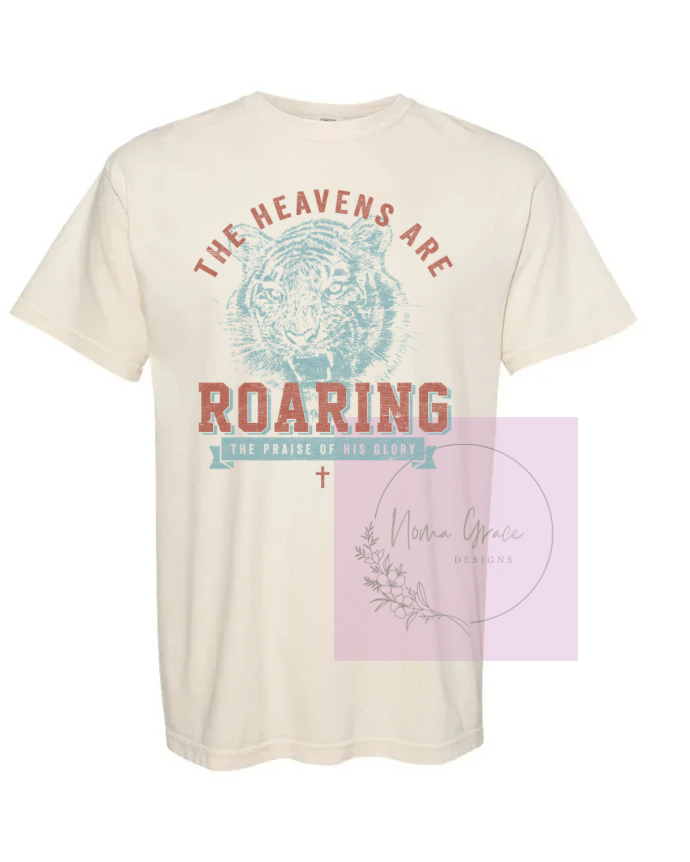The Heavens are roaring short sleeve shirt