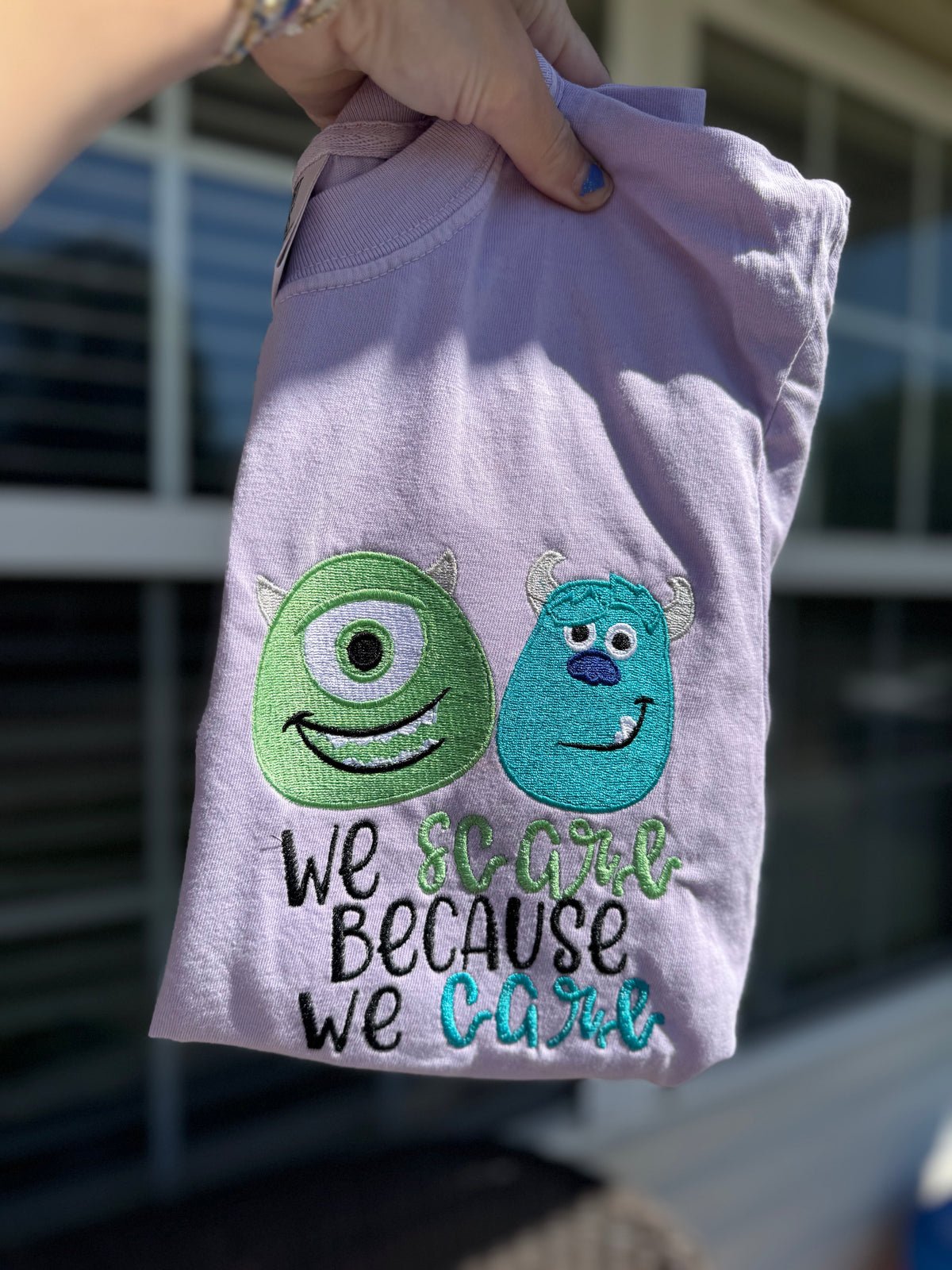 Monsters embroidered tee