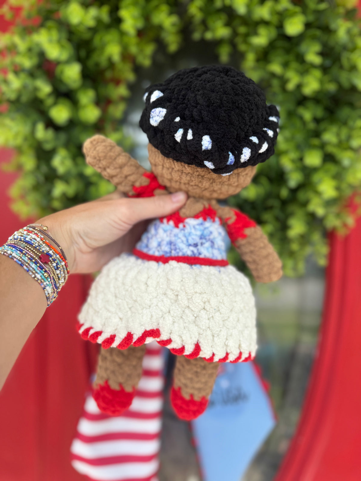 Patriotic Doll crochet plush